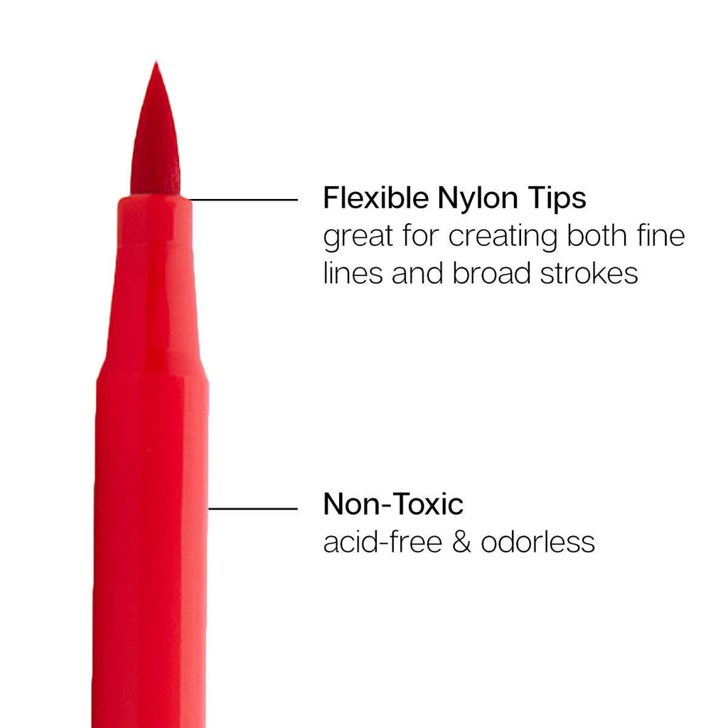 Coloring Brush Markers 12 Colors