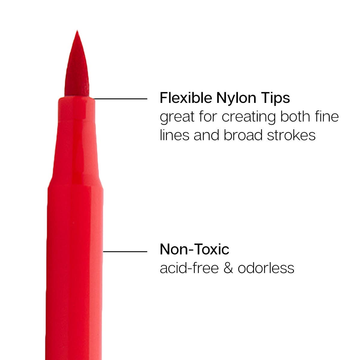Coloring Brush Markers 12 Colors