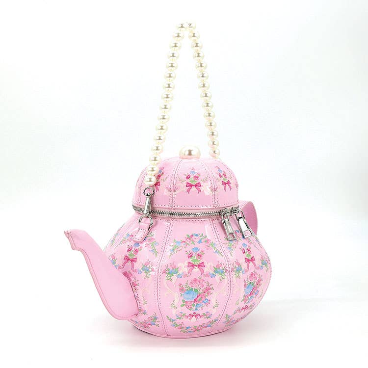 Pretty Pink Teapot Bag