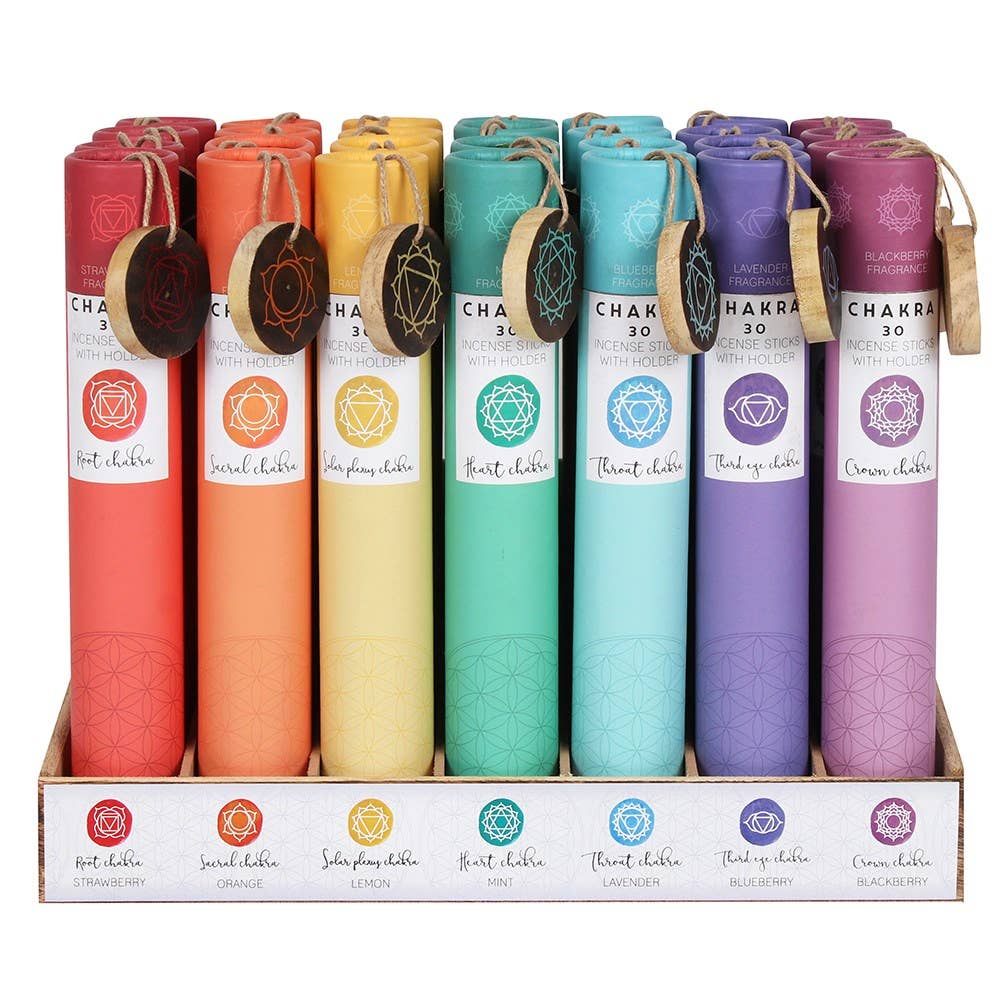Seven Chakra Incense Sticks - Individual Package