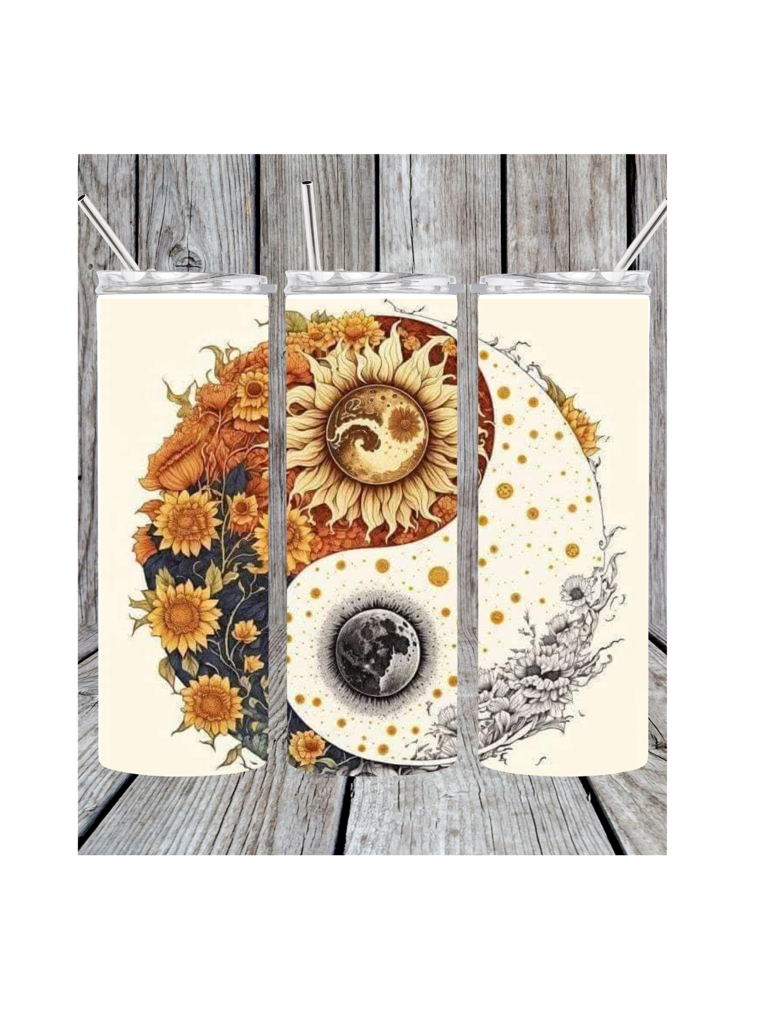 Sun and Moon - Yin Yang Tumbler