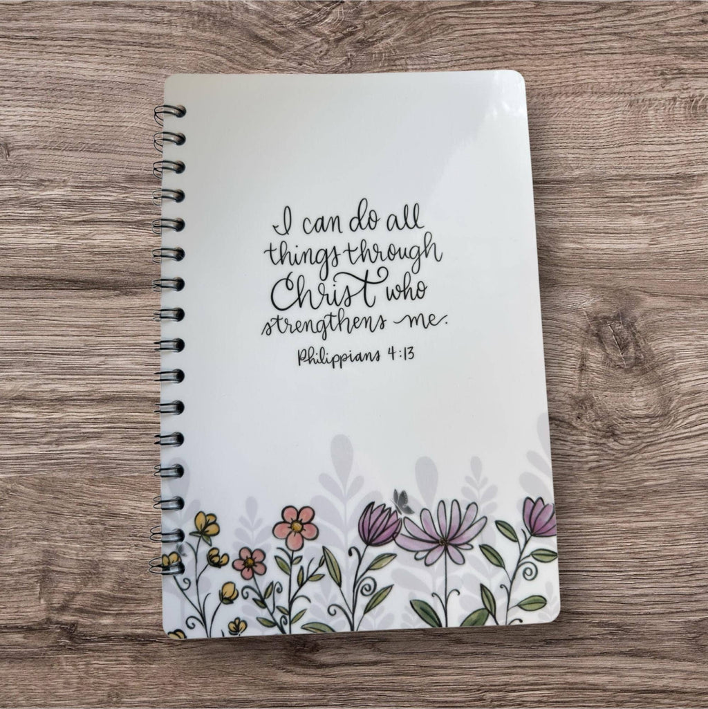Christian Journal with Inspirational Verse on Cover