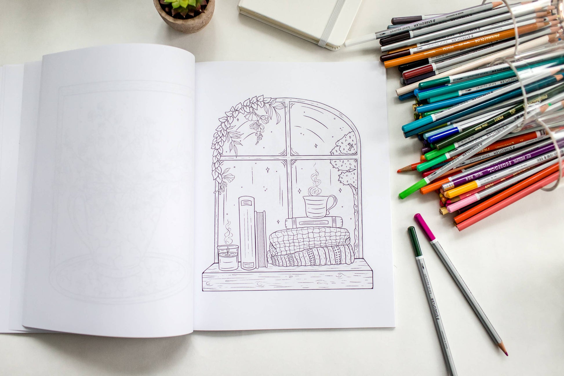 Cozy Cottagecore Coloring Book For Adults + Teens