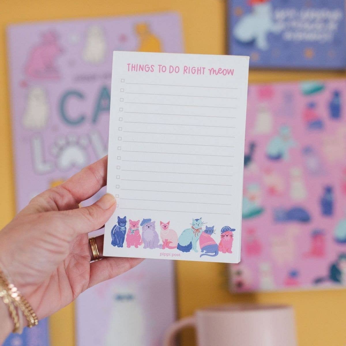 Things To Do Right Meow Cool Cats 4x6 To Do Notepad