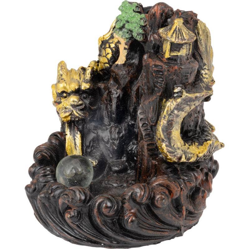 3.5" DRAGON BACKFLOW INCENSE BURNER