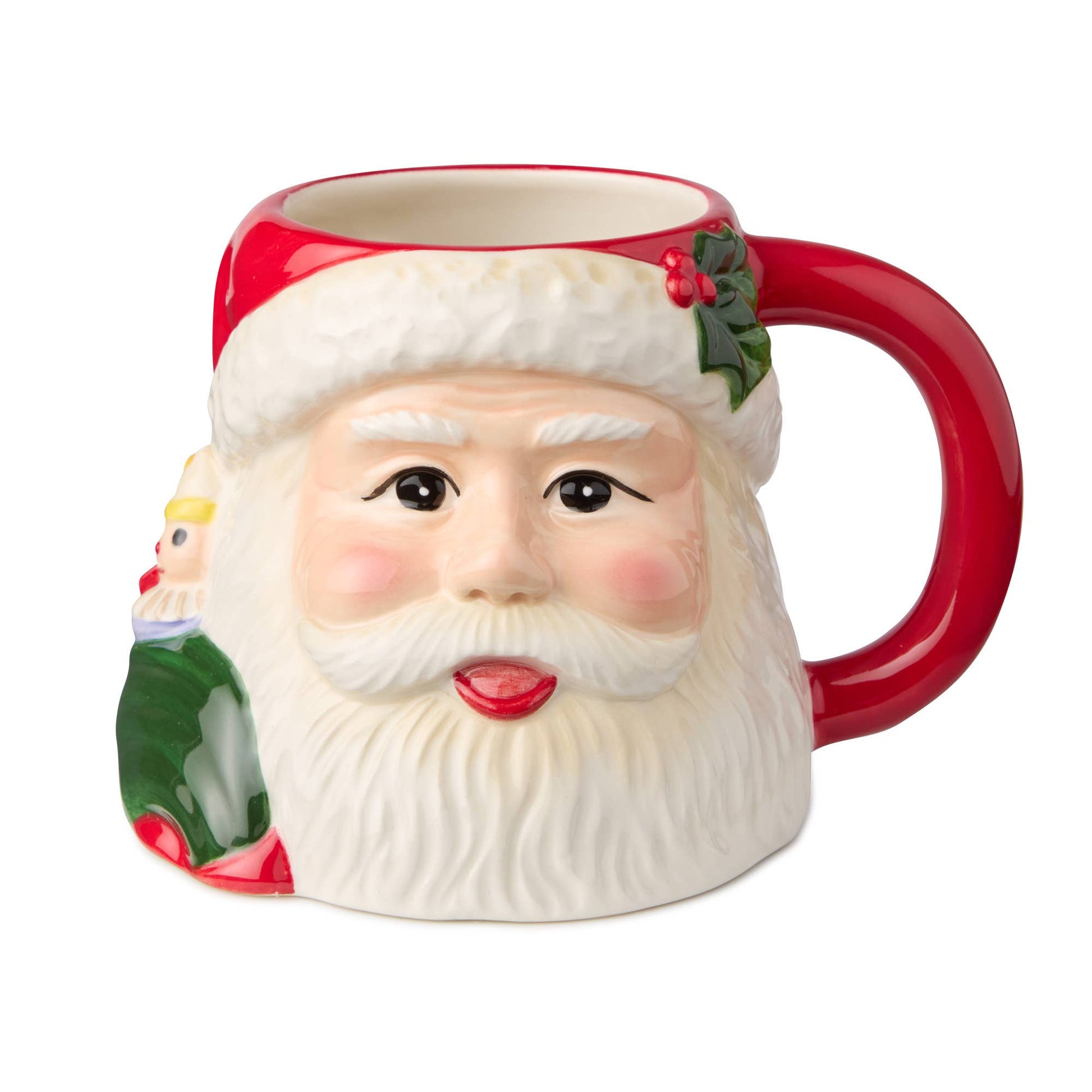 Santa's Retro Christmas 3-D Mug 18 oz.