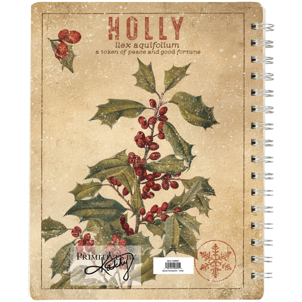 Holly Spiral Notebook