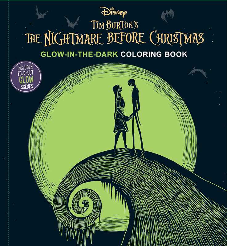 Disney Tim Burton's The Nightmare Before Christmas Glow-in-the-Dark Coloring Book by Editors of Thunder Bay Press