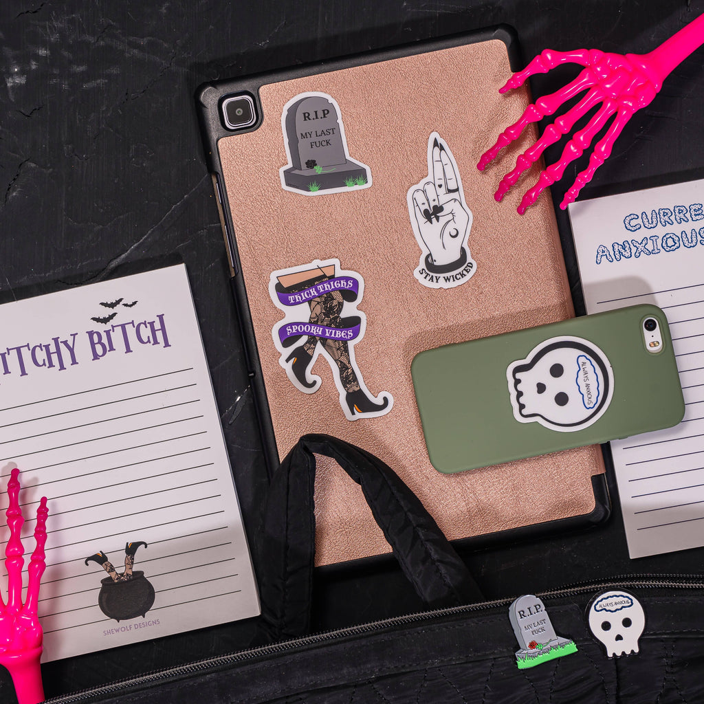 Notepad: Killin It! RIP My Last Fuck Sweary Spooky Checklist