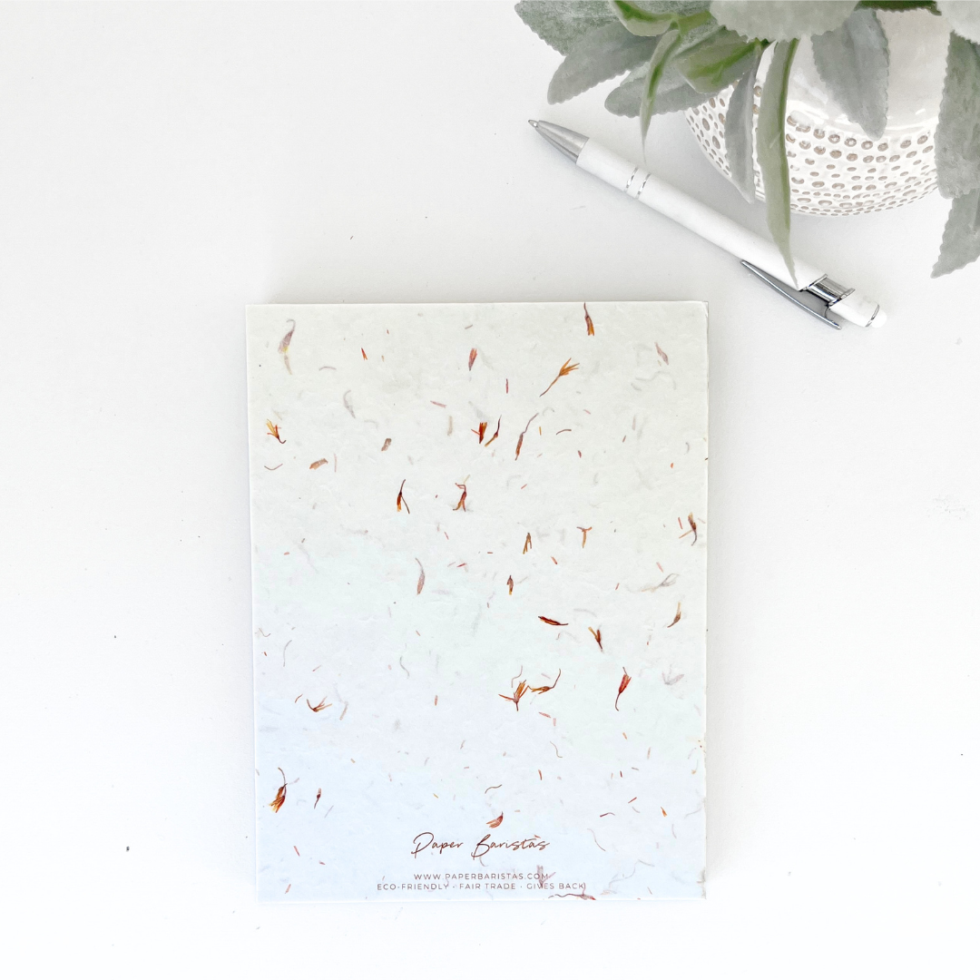 Journal Notebook Planner | Dot Grid Lined Petal Seed Paper
