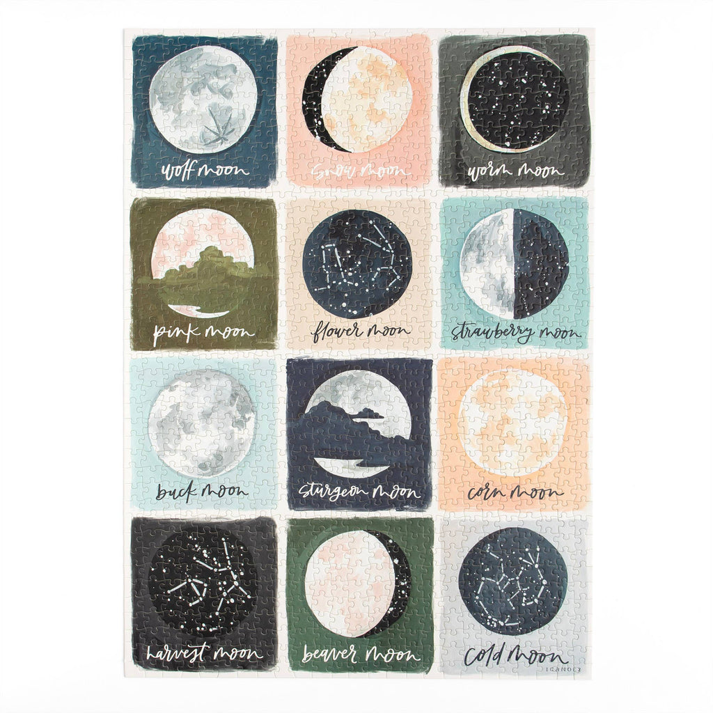 Painted Moons - 1,000 Piece Jigsaw Puzzle