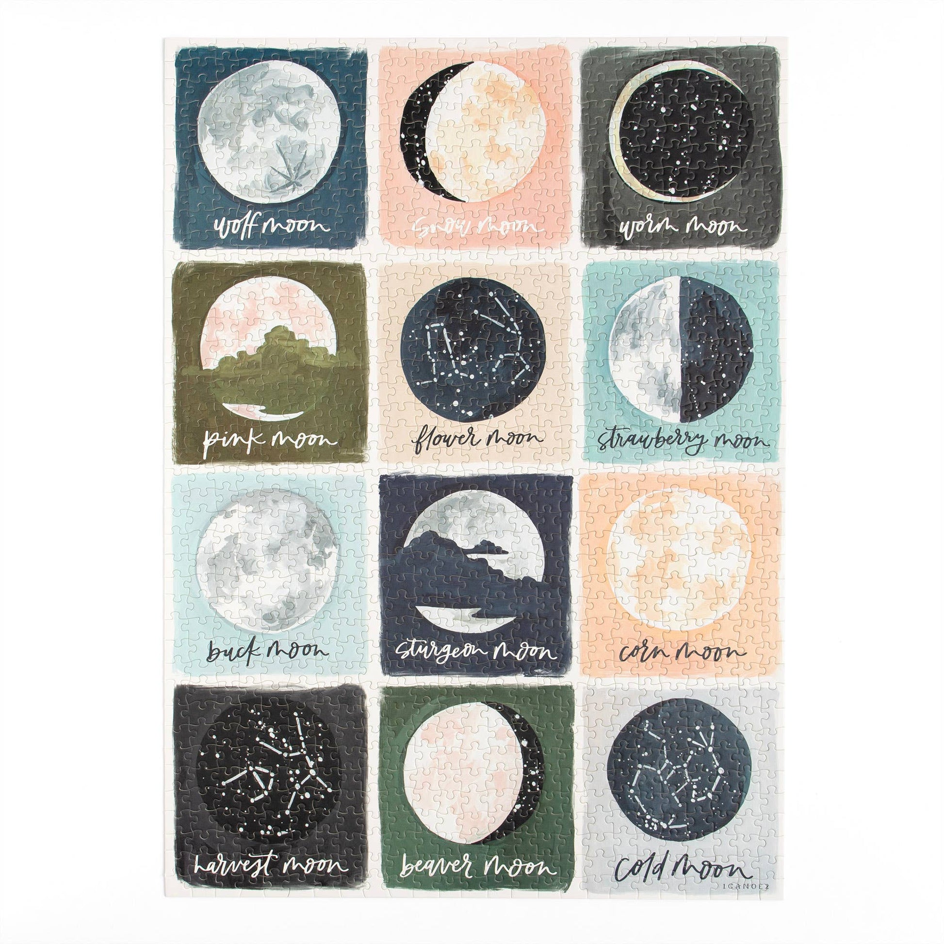 Painted Moons - 1,000 Piece Jigsaw Puzzle