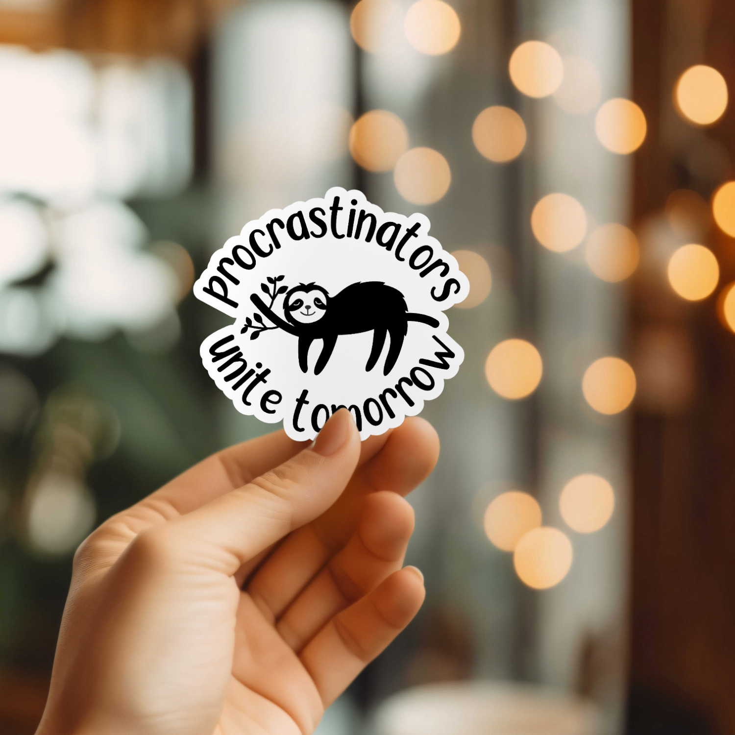 Procrastinators Unite Sticker