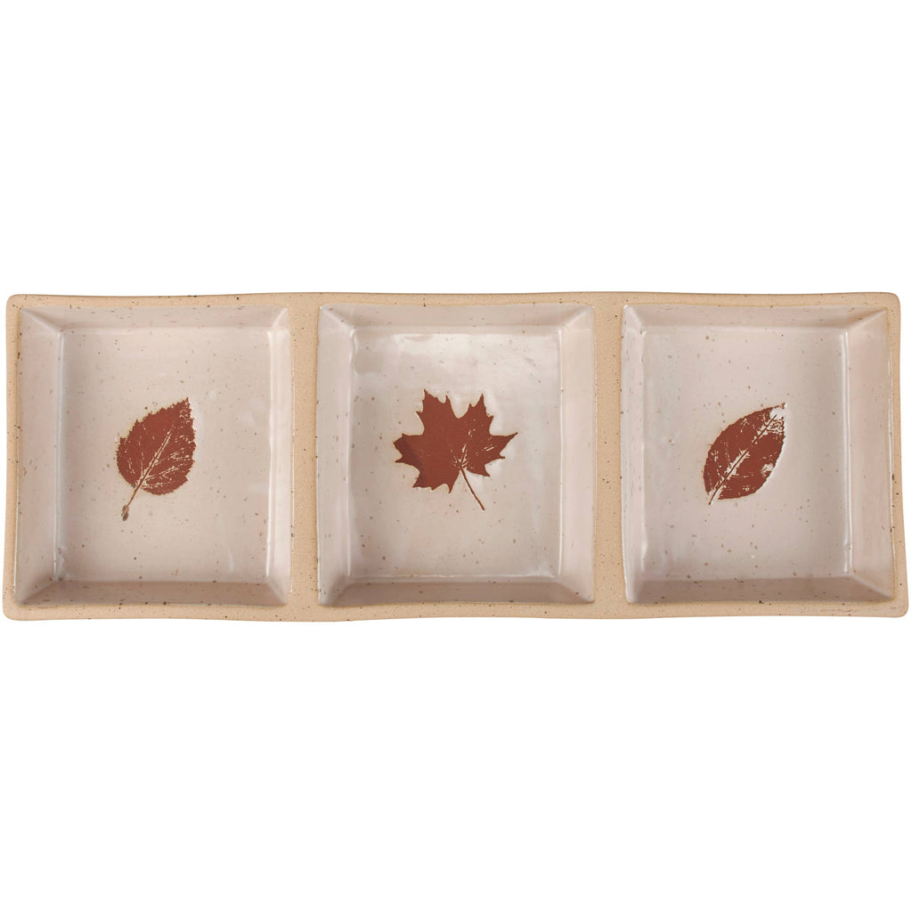 Fall Leaves Tidbit Tray