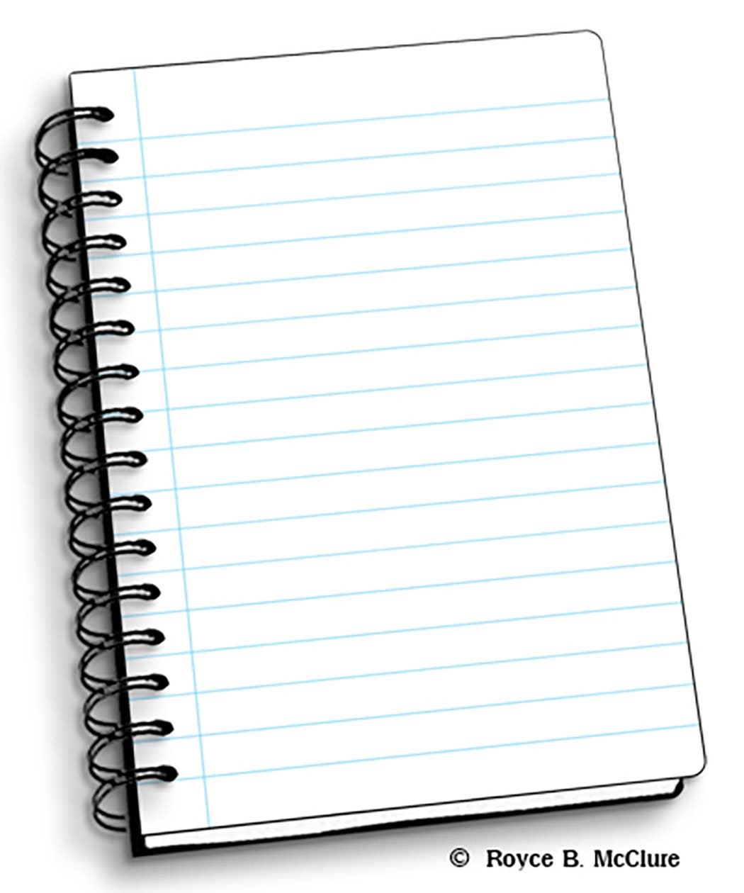 3D Royce Notebook 4" x 6" - Peace Spiral