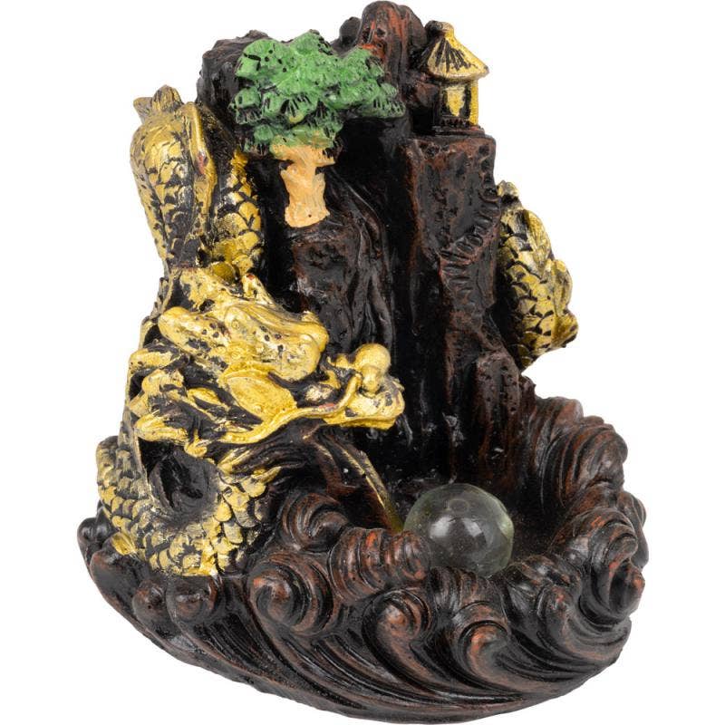 3.5" DRAGON BACKFLOW INCENSE BURNER