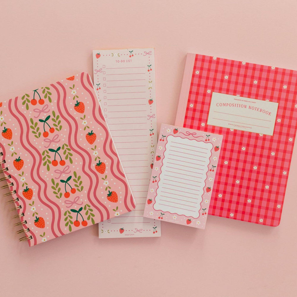 Berries & Bows 4x6 Notepad