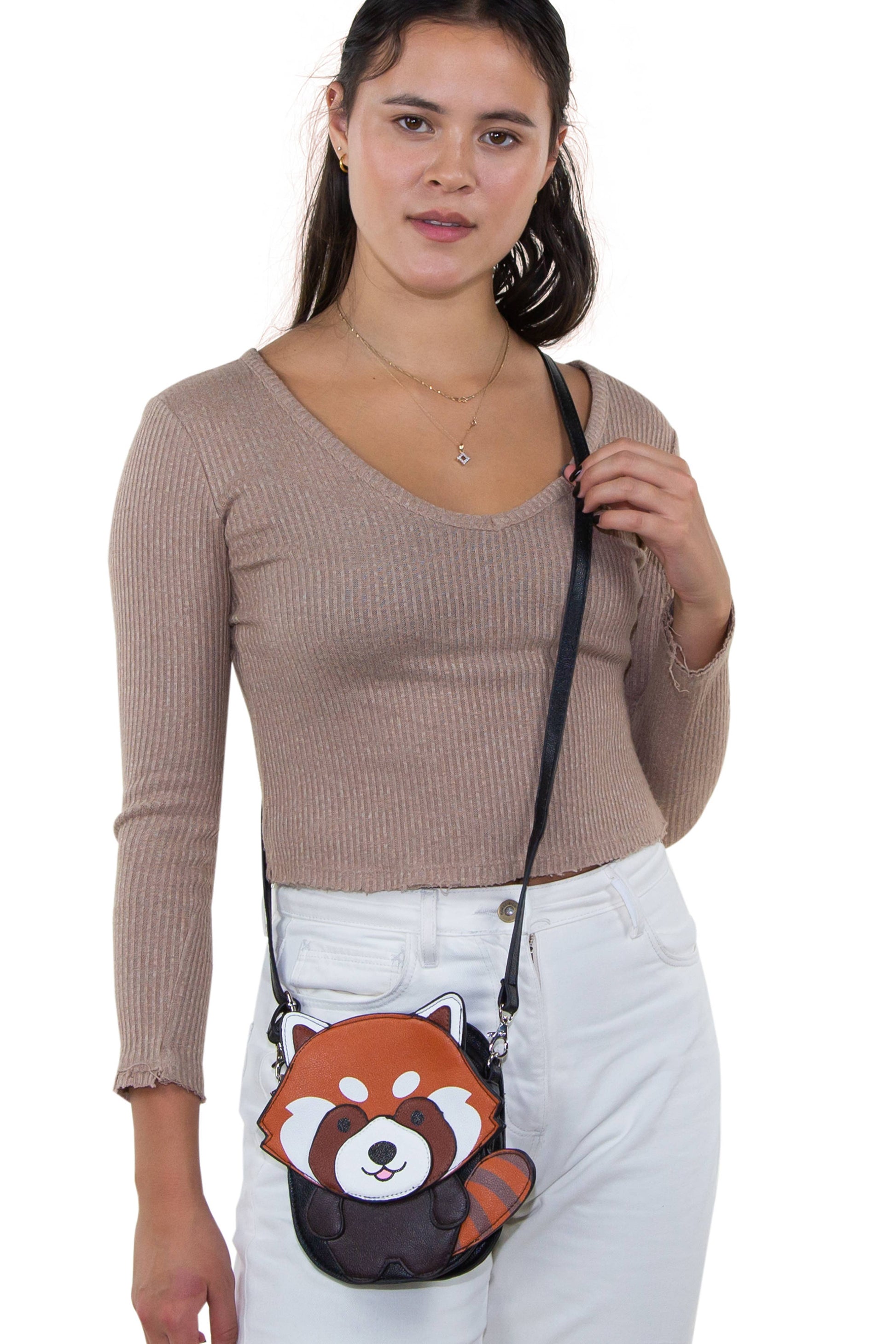 Red Panda Crossbody Bag