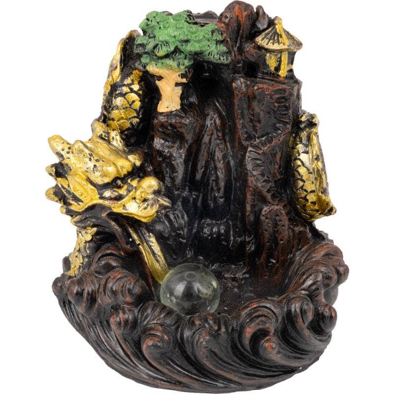 3.5" DRAGON BACKFLOW INCENSE BURNER