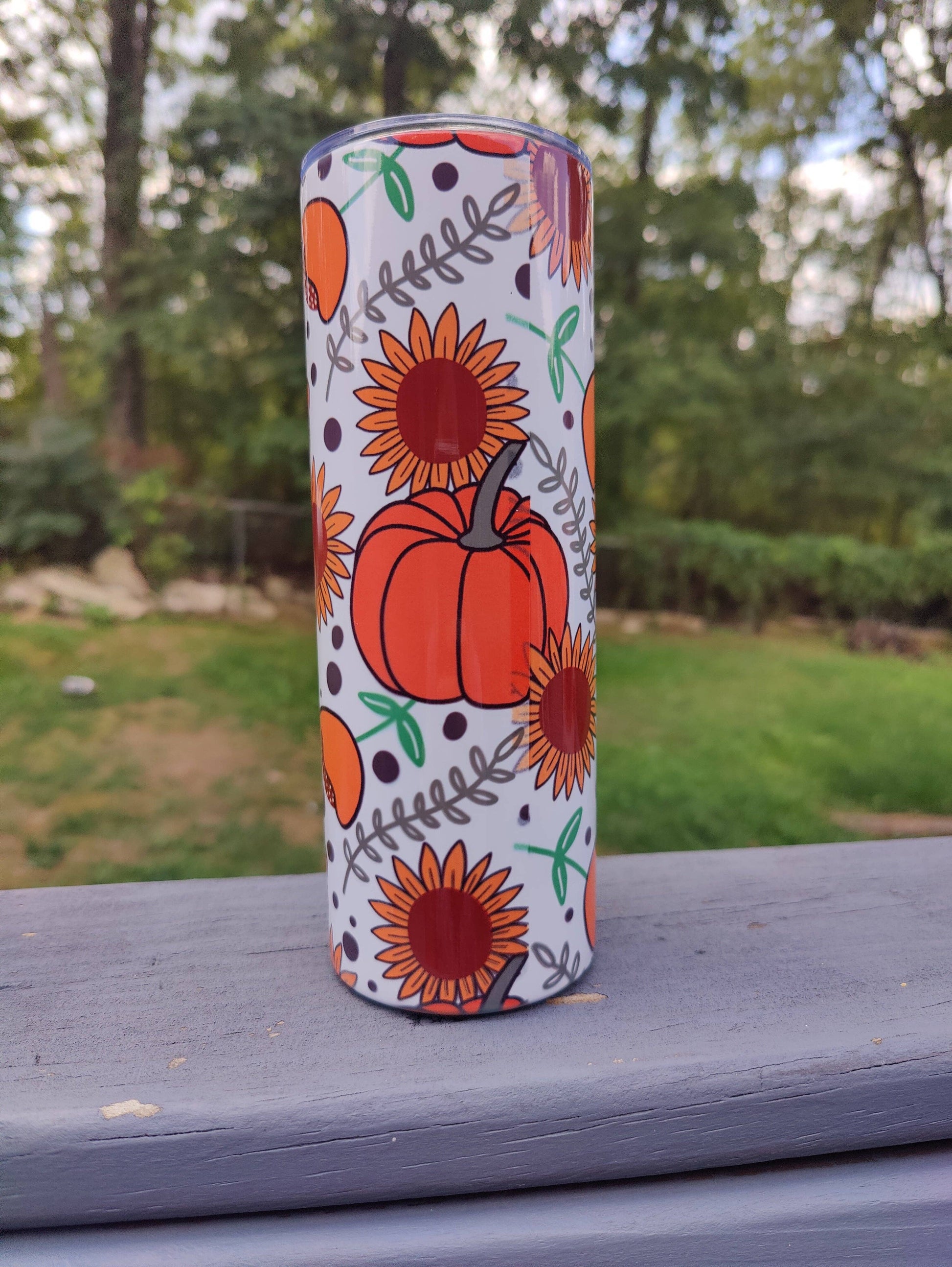 Cozy Fall (white) 20oz Tumbler