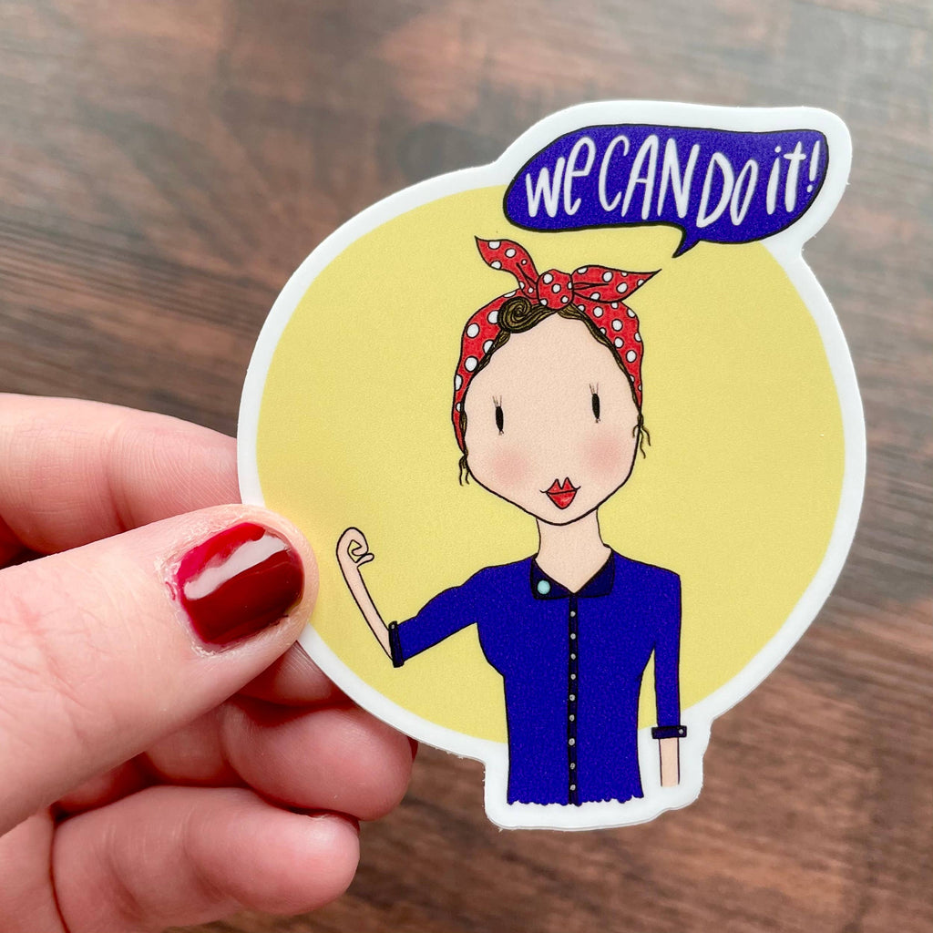 Rosie the Riveter Feminist Sticker