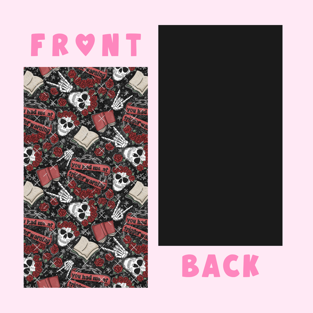 Trigger Warning Blanket - Queen Sized