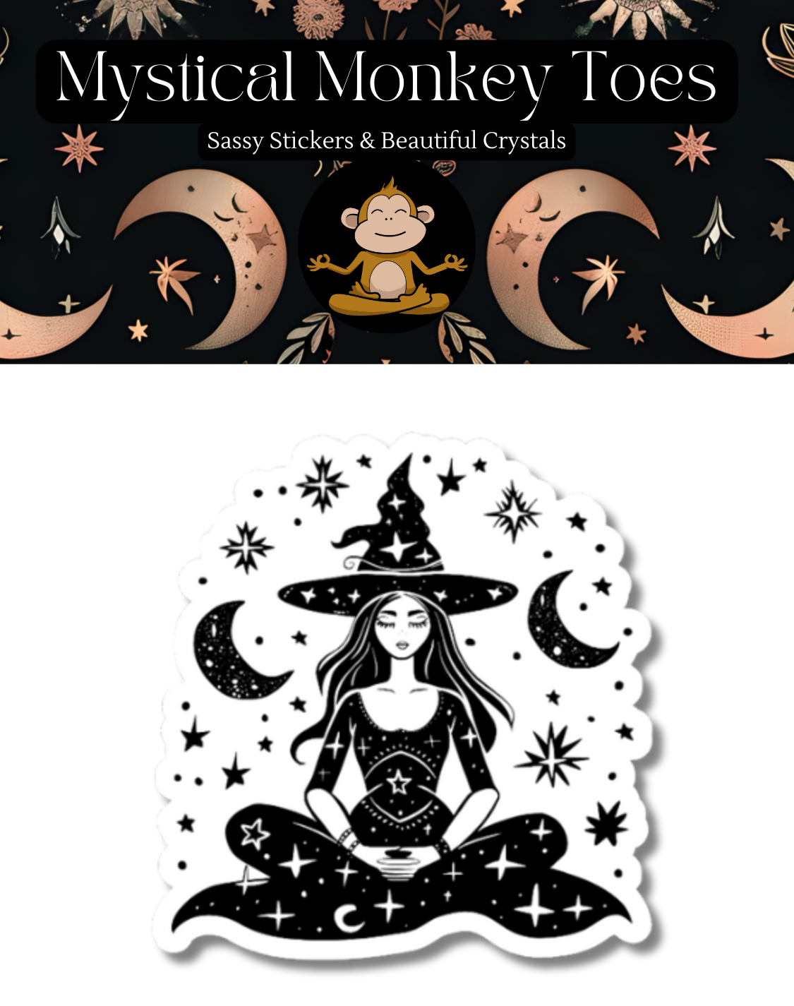 Beautiful Witch Vinyl Sticker