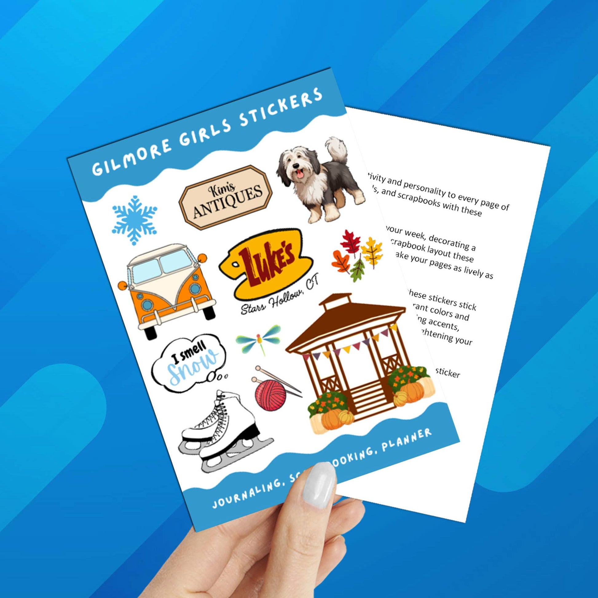 Gilmore Girls Inspired Sticker Sheet FALL (Packaged)