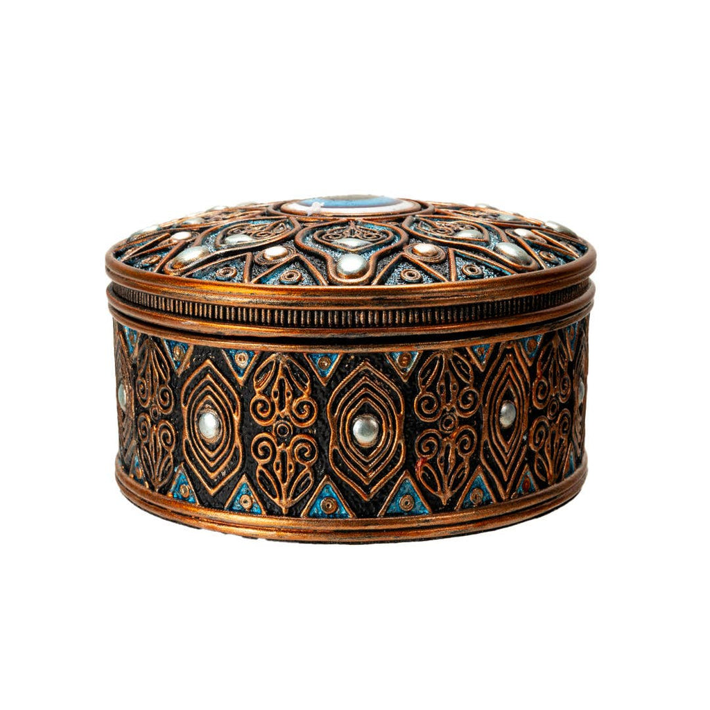 Evil Eye Round Trinket Box