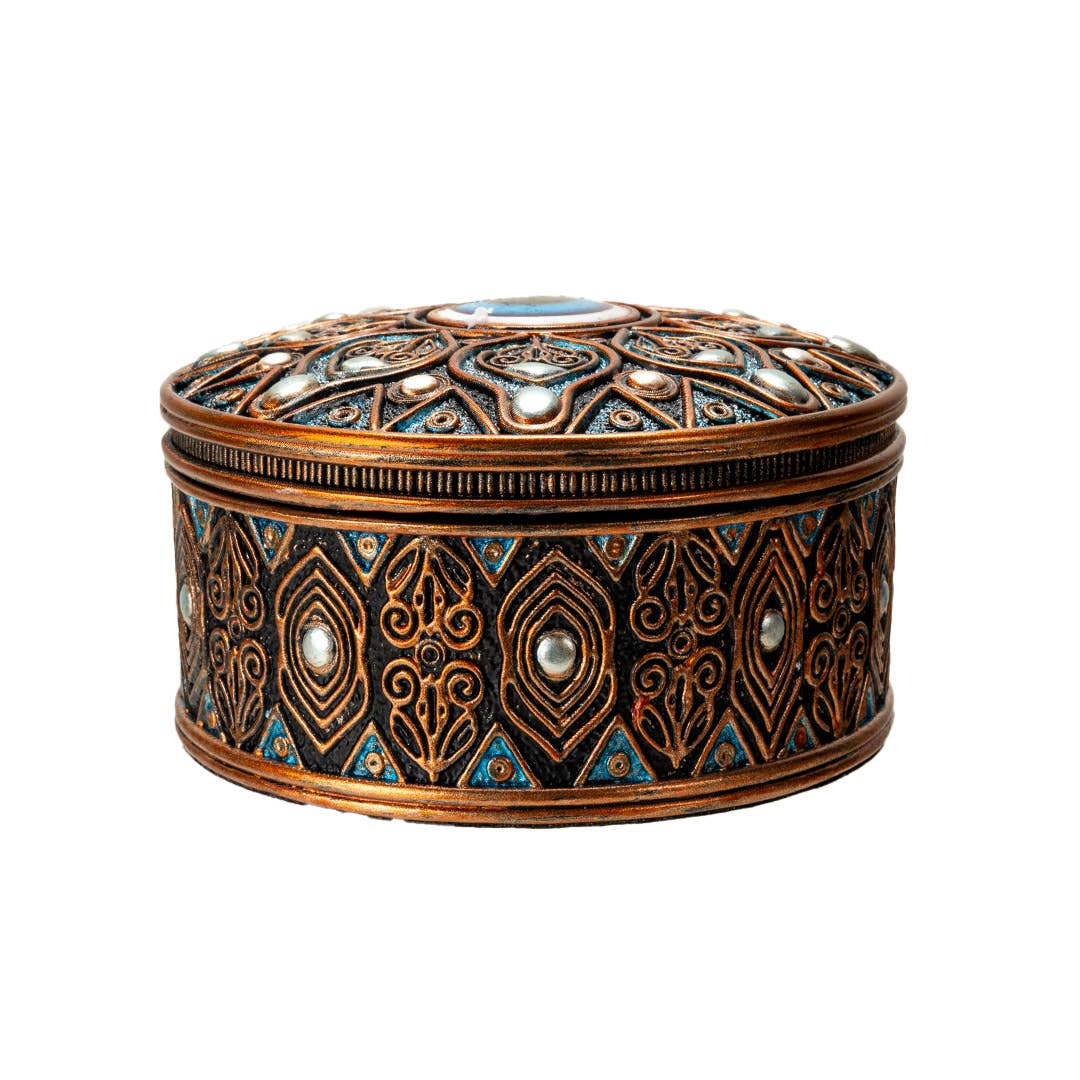 Evil Eye Round Trinket Box