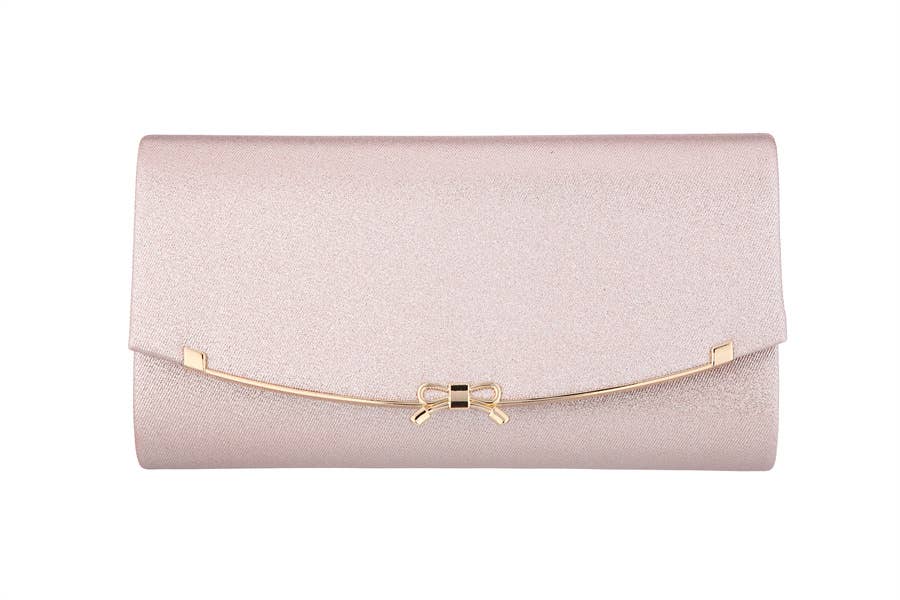 Ladies Long Bow Clutch Envelope Hand Bag 