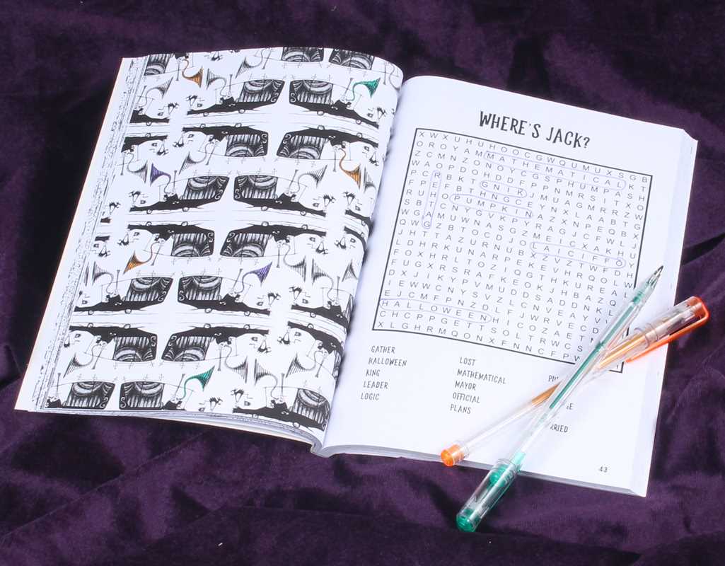 Disney Tim Burton's The Nightmare Before Christmas Word Search and Coloring Book by Editors of Thunder Bay Press