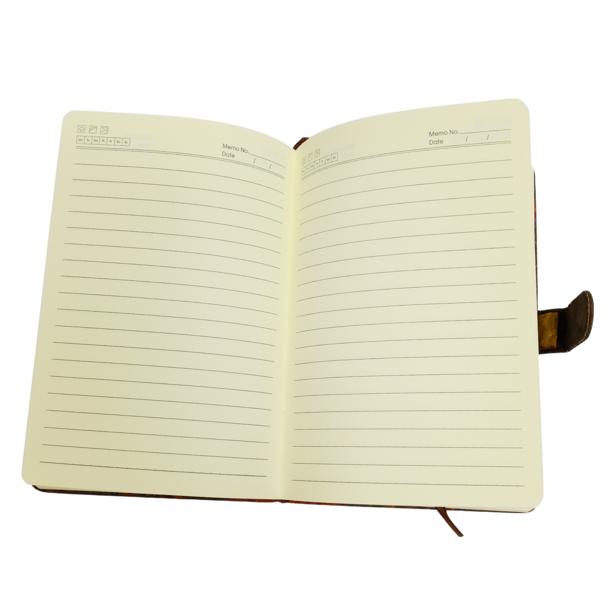 Seven Chakra Printed Cork Journal with Pencil Bag