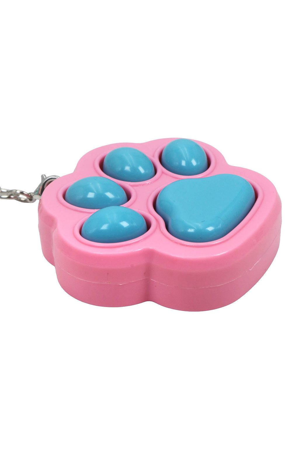 Pastel Animal Paw Clicky Fidget Toy Keychain