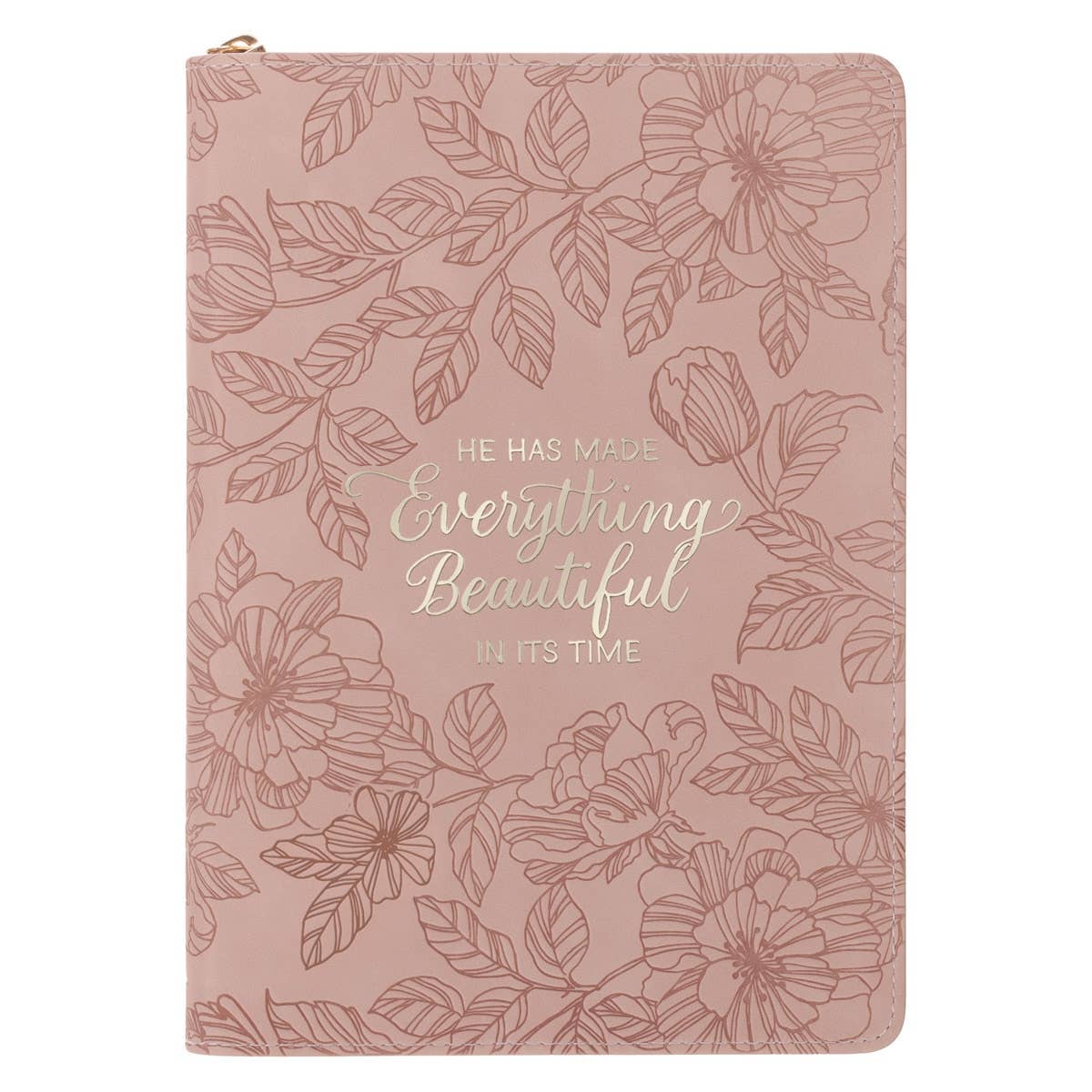 Journal Classic Zip Pink Everything Beautiful Ecc. 3:11