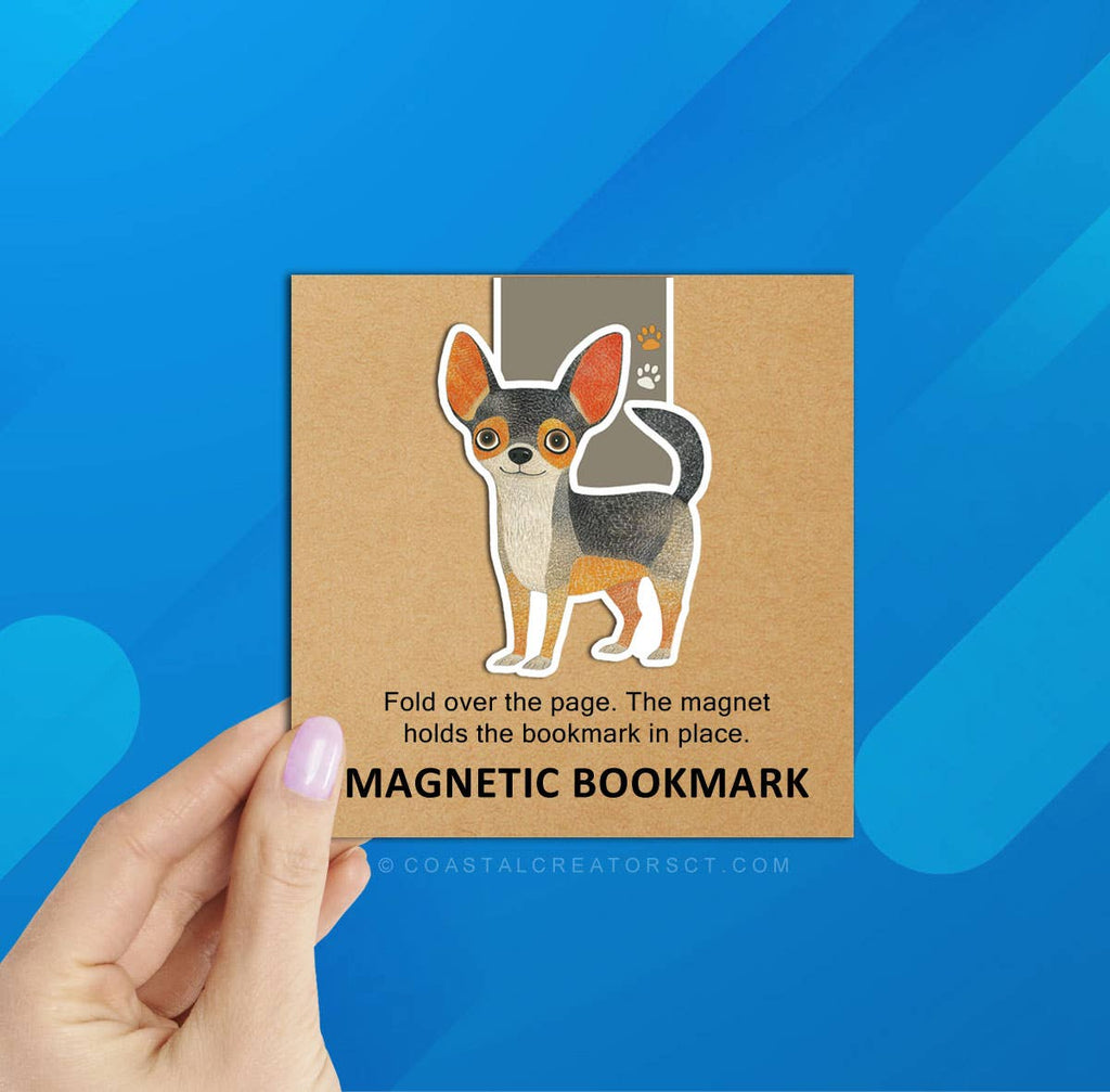 Chihuahua Dog Reversible Magnetic Bookmark (Packaged)