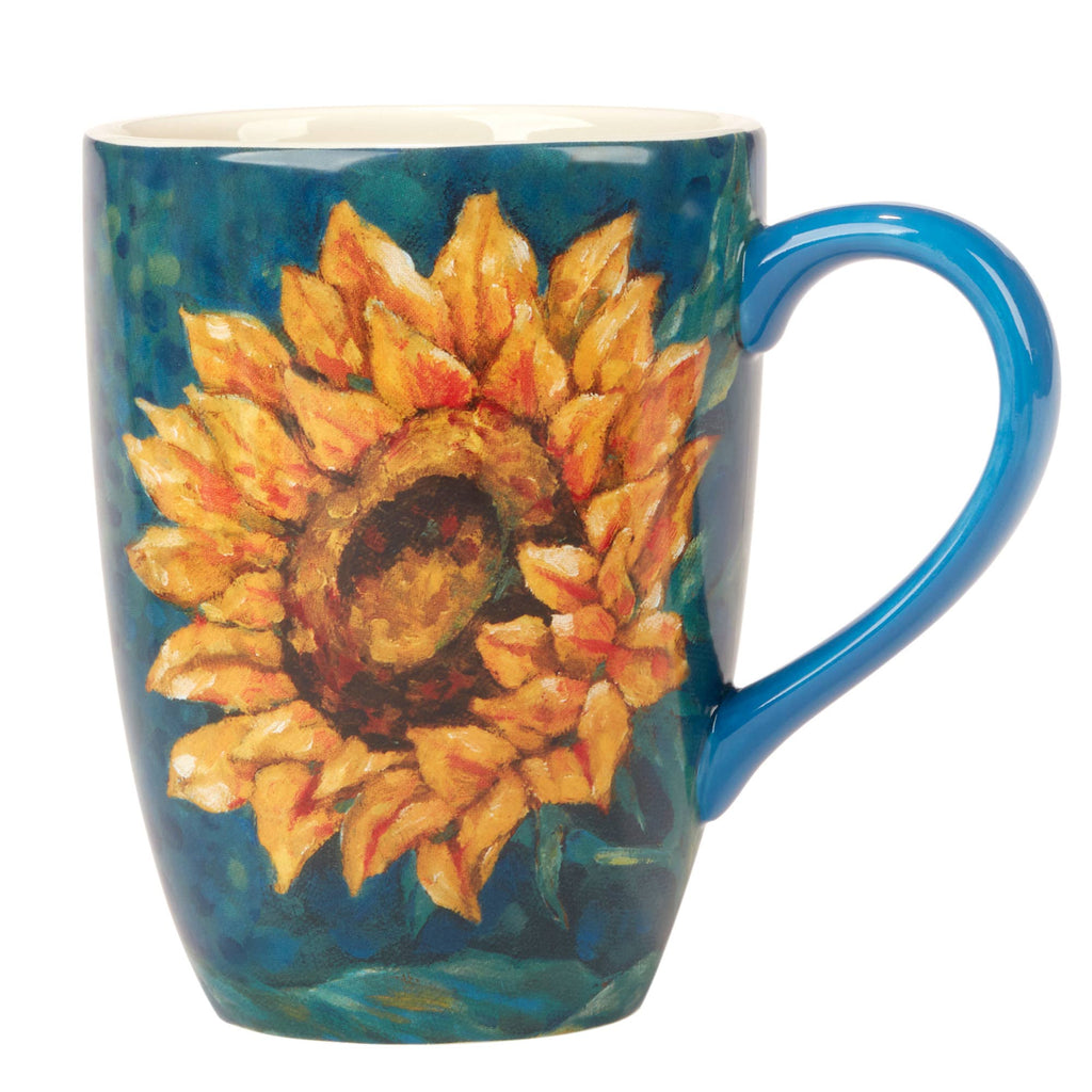 Golden Sunflowers Mug 14 oz. 4 asst.