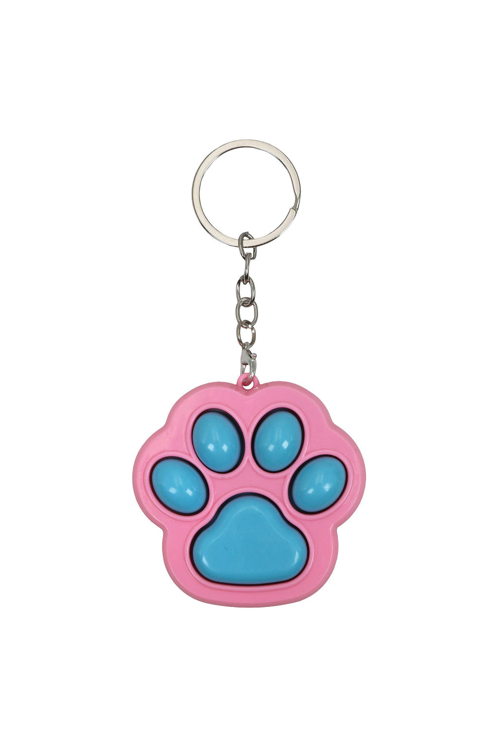 Pastel Animal Paw Clicky Fidget Toy Keychain