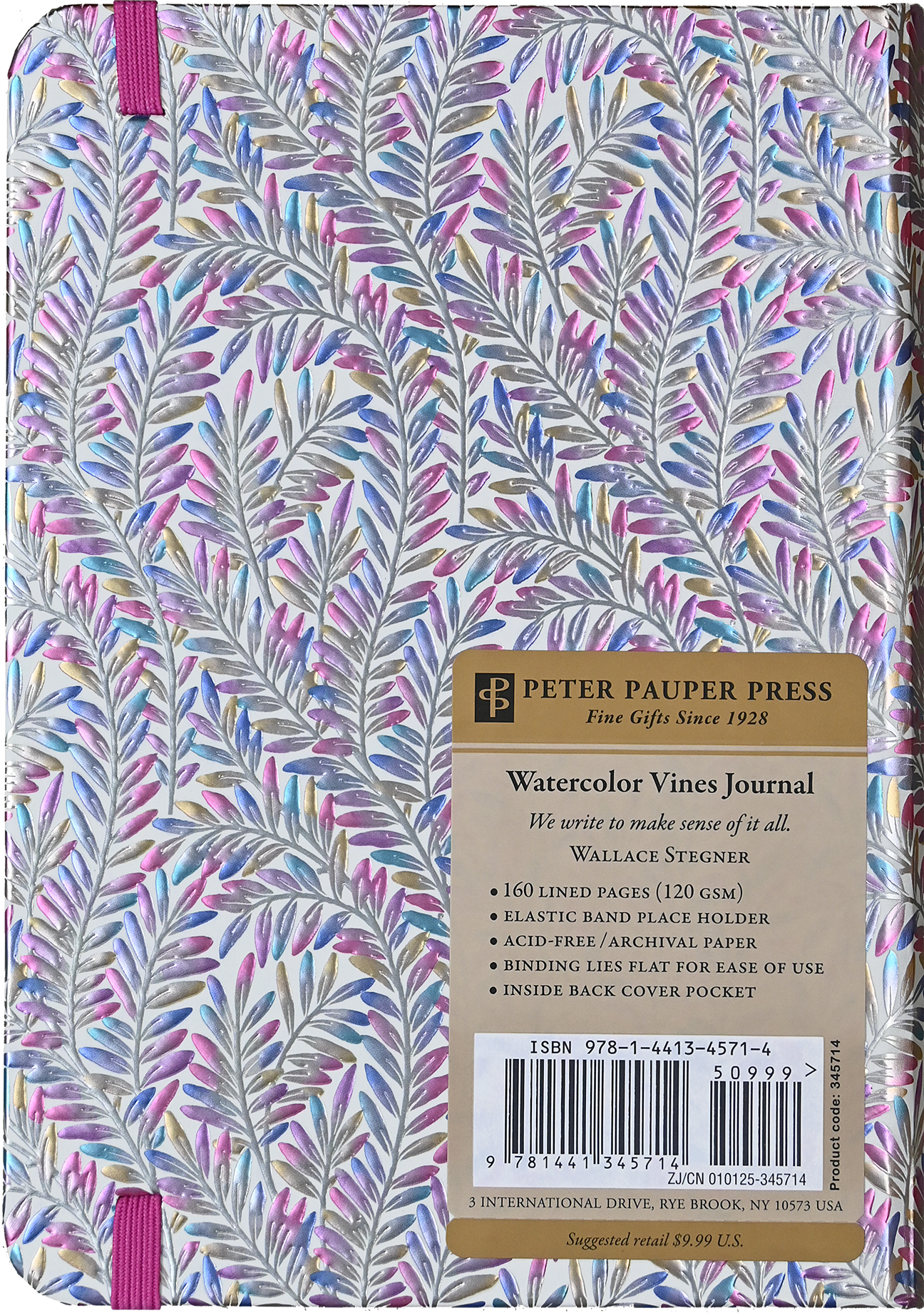 Watercolor Vines Journal