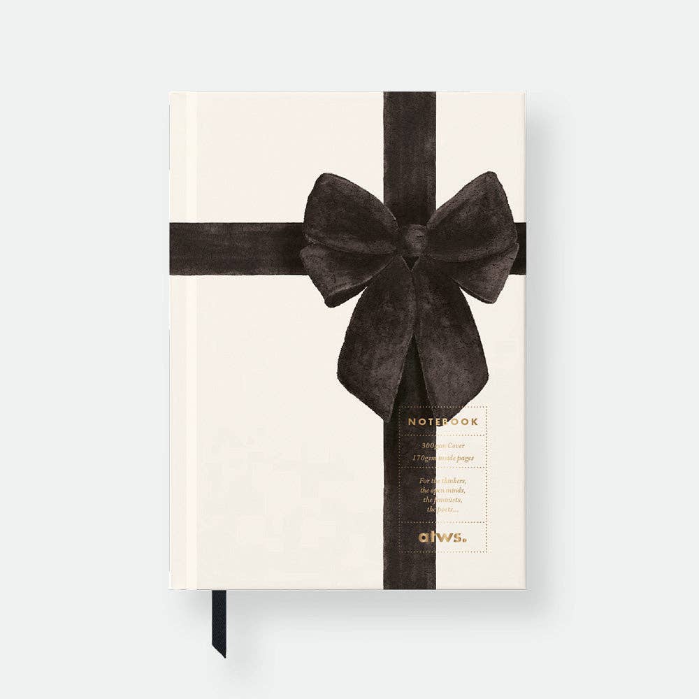 Black Bow - Hardcover notebook A5