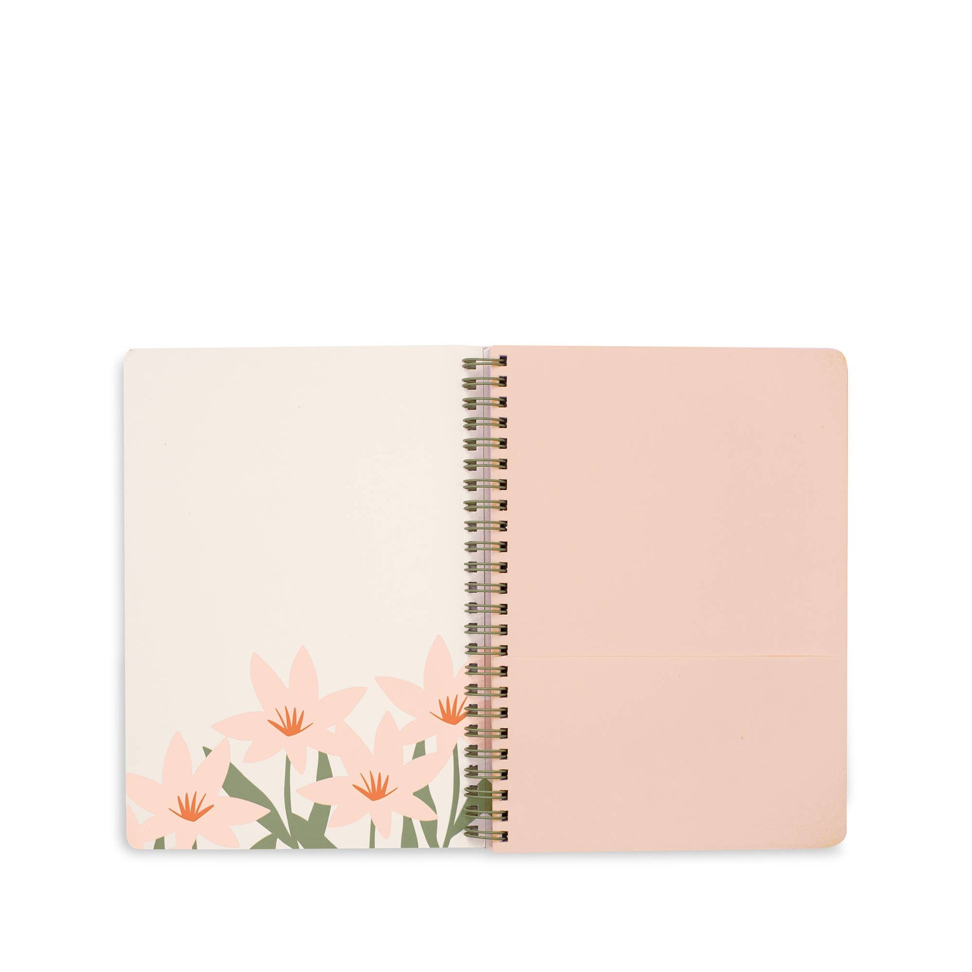 Mini Notebook, Cutout Floral Pink