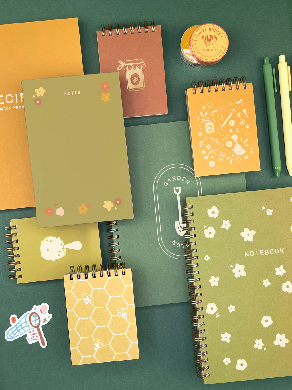 Floral Garden Notes Notepad