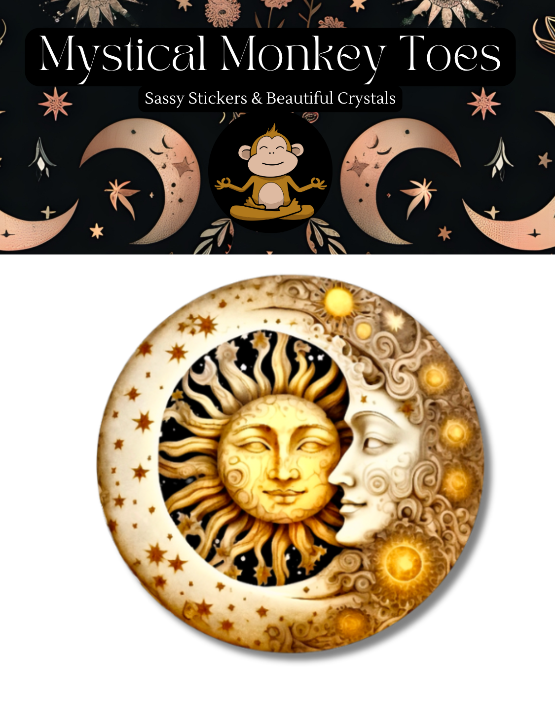 Beautiful Sun and Moon Sticker