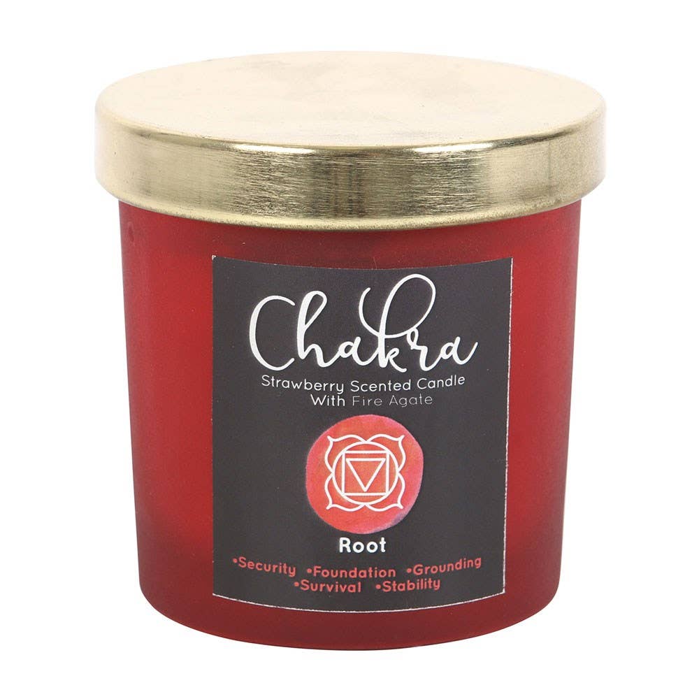 Root Chakra Strawberry Hematite Candle