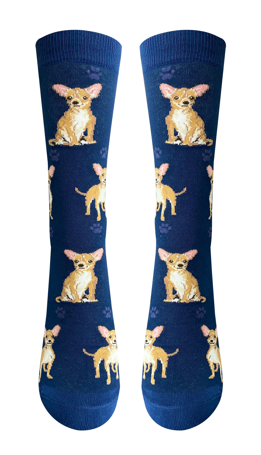 Tan Chihuahua Socks - Fun Novelty Dog Socks - Unisex