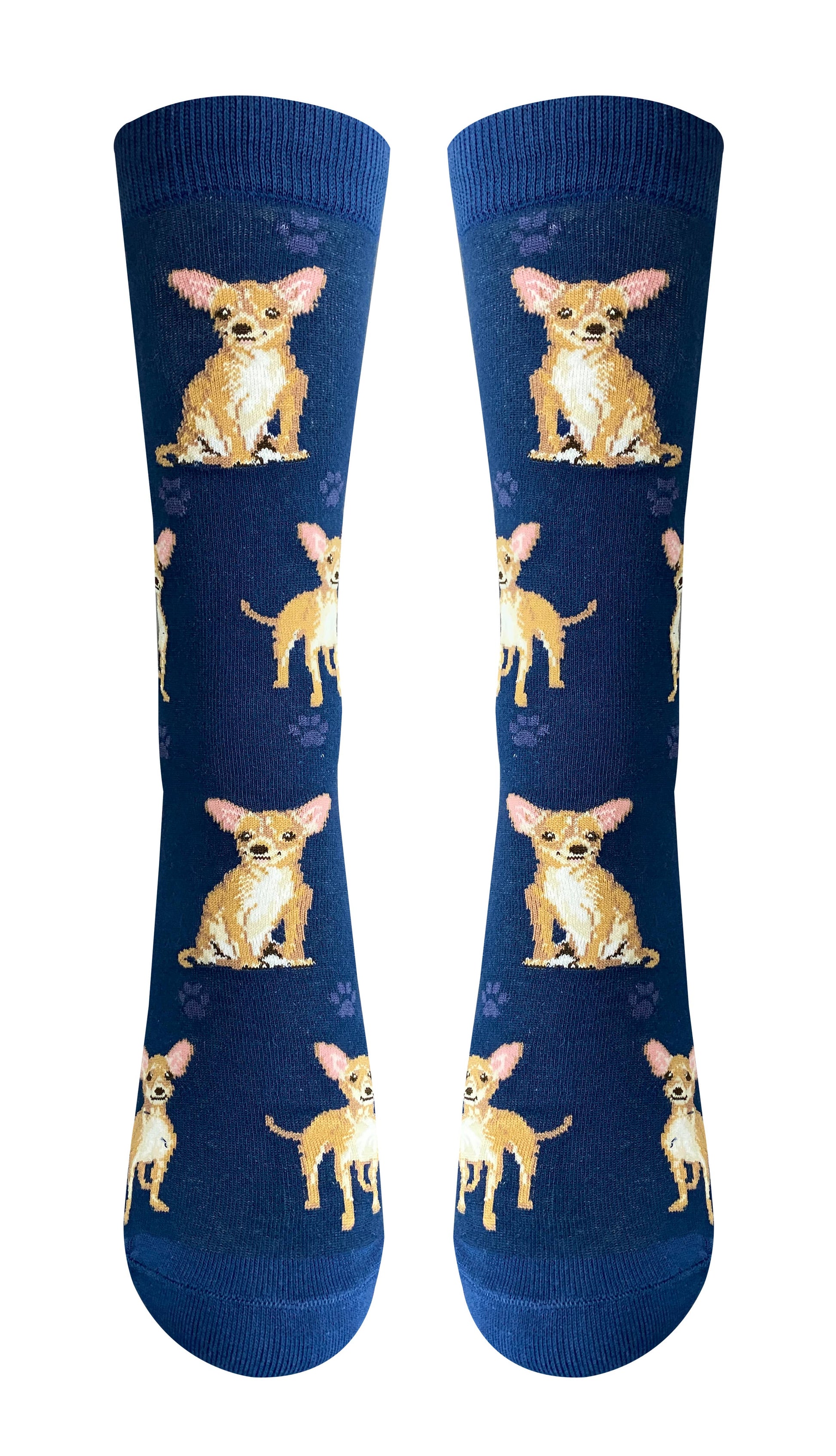 Tan Chihuahua Socks - Fun Novelty Dog Socks - Unisex