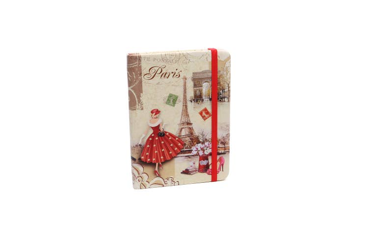 Ladies Paris Print Themed Note Book Journal
