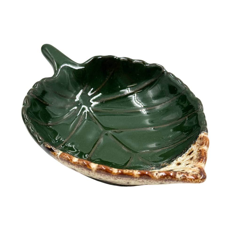 Ceramic Leaf Trinket Dish - Assorted