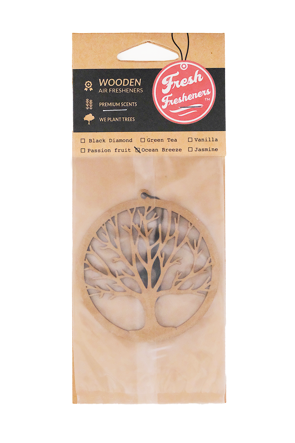 Tree of Life Wooden Air Freshener
