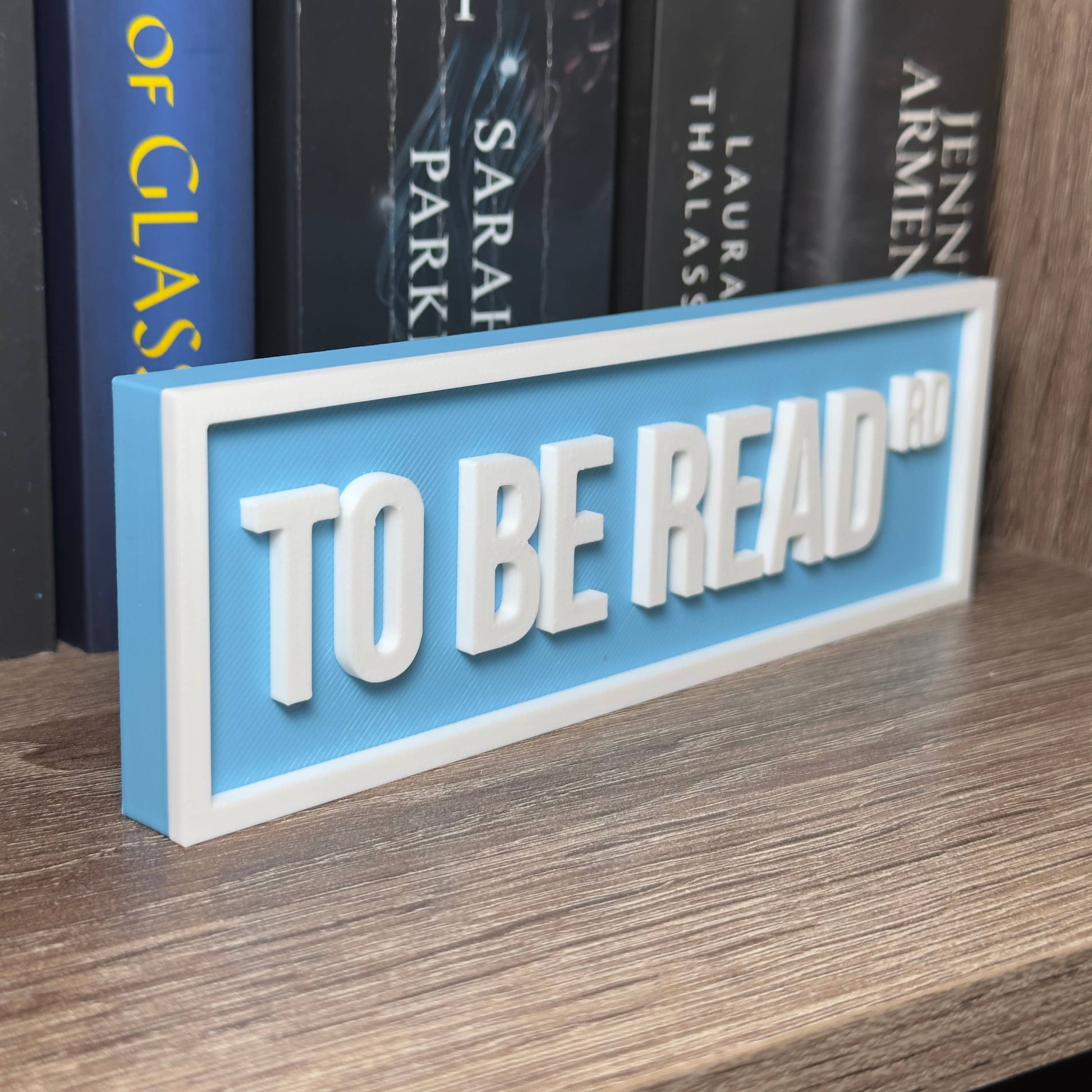 To Be Read Street Sign | Bookshelf Decor